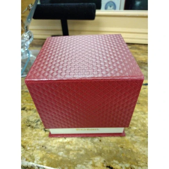 World Market Li Bien Glass Ornament 2022 Polar Bear Let It Snow Blue White 4” - Picture 2 of 5